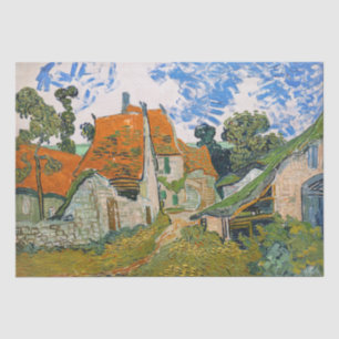 Vincent van Gogh - Straße in Auvers-sur-Oise Seidenpapier