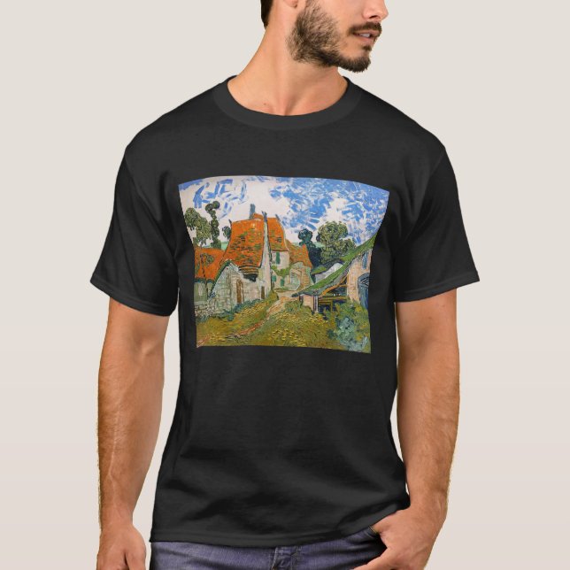 Vincent van Gogh - Straße in Auvers-sur-Oise T-Shirt (Vorderseite)