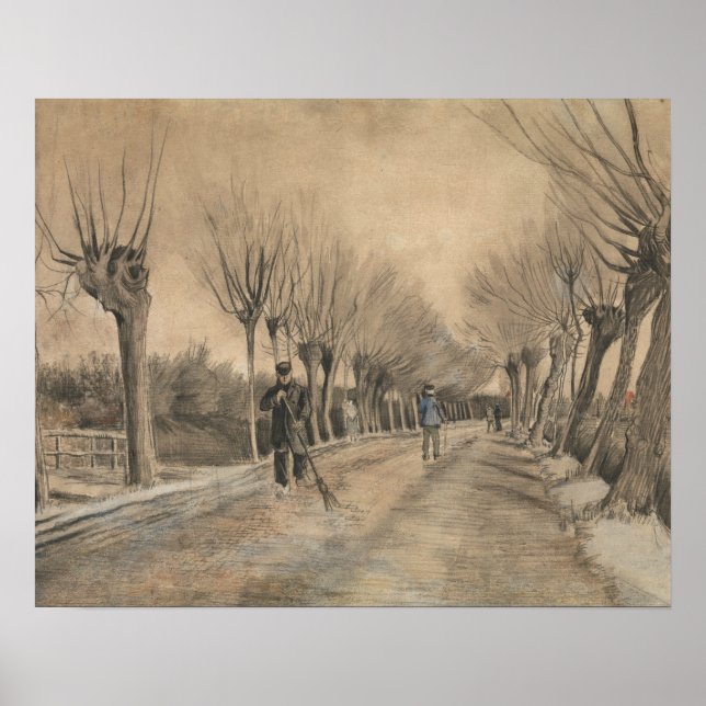 Vincent van Gogh - Straße in Etten Poster (Vorne)