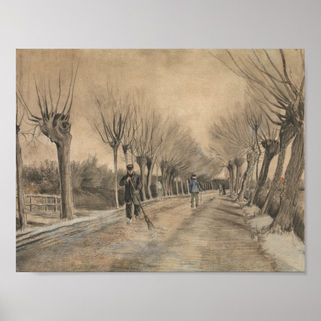 Vincent van Gogh - Straße in Etten Poster (Vorne)