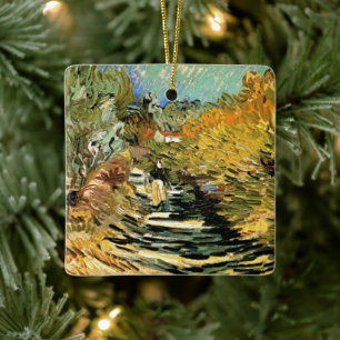 Vincent van Gogh Straße in Saint-Remy, Weibliche F Keramikornament