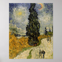 Vincent van Gogh | Straße mit Zypressen, 1890