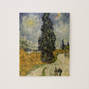 Vincent van Gogh Straße mit Zypressen, 1890 Puzzle