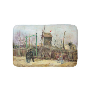 Vincent van Gogh - Straßenszene in Montmartre Badematte