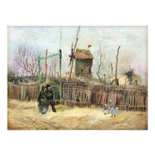 Vincent van Gogh - Straßenszene in Montmartre Fotodruck