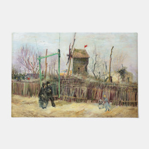Vincent van Gogh - Straßenszene in Montmartre Fußmatte