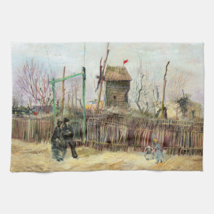 Vincent van Gogh - Straßenszene in Montmartre Geschirrtuch