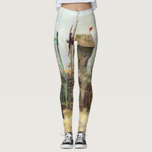 Vincent van Gogh - Straßenszene in Montmartre Leggings