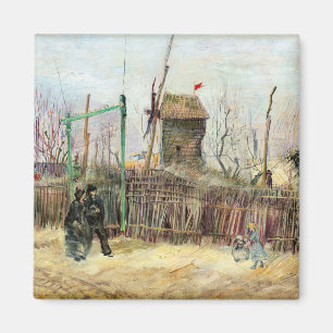 Vincent van Gogh - Straßenszene in Montmartre Magnet