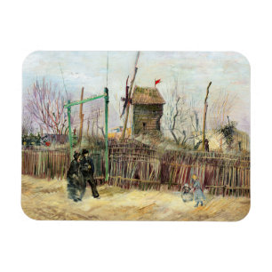 Vincent van Gogh - Straßenszene in Montmartre Magnet
