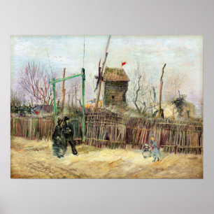 Vincent van Gogh - Straßenszene in Montmartre Poster