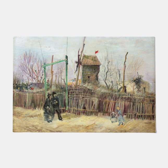 Vincent van Gogh - Street Scene in Montmartre Fußmatte (Vorderseite)