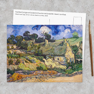 Vincent Van Gogh - Strohdächer in Cordeville Postkarte