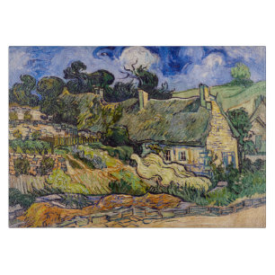 Vincent Van Gogh - Strohdächer in Cordeville Schneidebrett