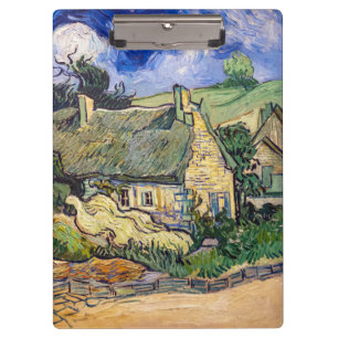 Vincent Van Gogh - Strohdachhäuser in Cordeville Klemmbrett