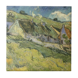 Vincent van Gogh - Strohgepflasterte Hütten Fliese