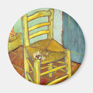 Vincent Van Gogh Stuhl mit Pfeife Magnet