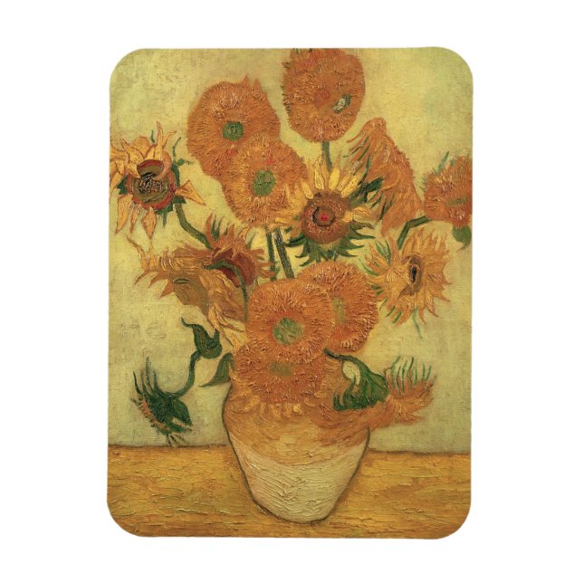 Vincent van Gogh Sunflowers, 1889 Magnet (Vertikal)