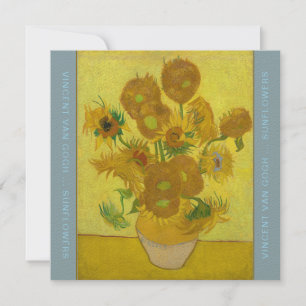 VINCENT VAN GOGH SUNFLOWERS Blumenblume Dankeskarte
