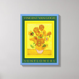 VINCENT VAN GOGH ...SUNFLOWERS Canvas Print Leinwanddruck
