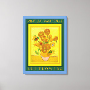 VINCENT VAN GOGH ...SUNFLOWERS Canvas Print Leinwanddruck