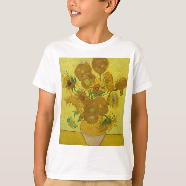 Vincent Van Gogh Sunflowers - Classic Art Floral T-Shirt (Vorderseite)