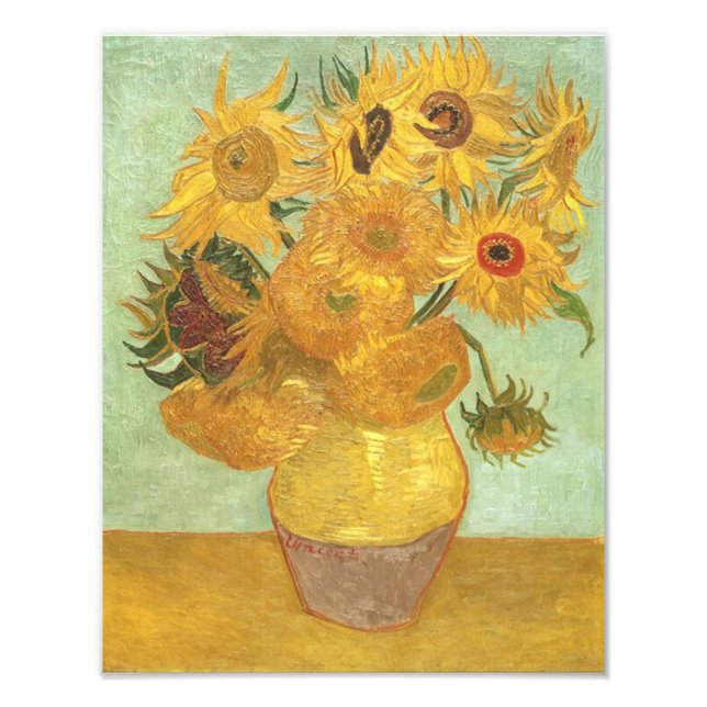 Vincent Van Gogh ''Sunflowers'' Fotodruck (Vorne)