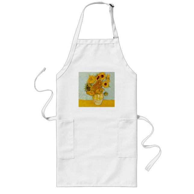 Vincent Van Gogh Sunflowers Lange Schürze (Vorne)