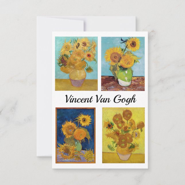 Vincent Van Gogh Sunflowers Serie Dankeskarte (Vorderseite)