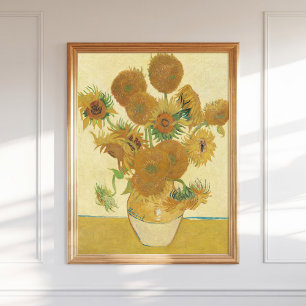 Vincent Van Gogh Sunflowers Vierte Version 1888 Poster