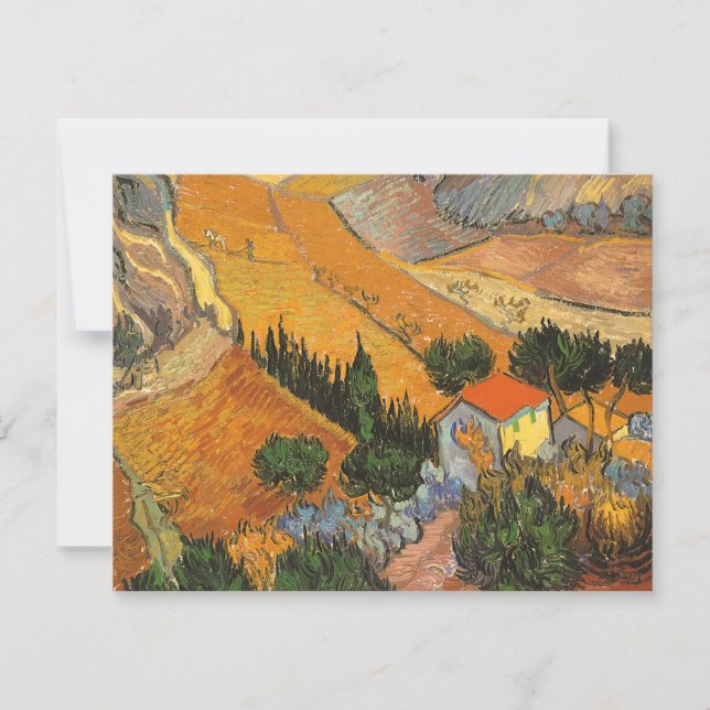 Vincent van Gogh - Tal mit Pflüger (Vorderseite)