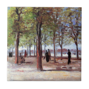 Vincent Van Gogh - Terrasse im Luxembourg-Garten Fliese