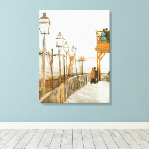 Vincent van Gogh - Terrasse und Aussichtsplattform Leinwanddruck