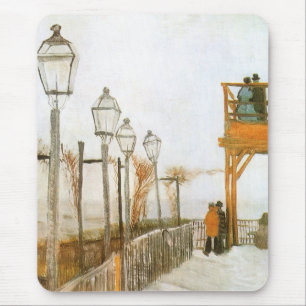 Vincent van Gogh - Terrasse und Aussichtsplattform Mousepad