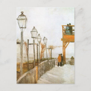 Vincent van Gogh - Terrasse und Aussichtsplattform Postkarte