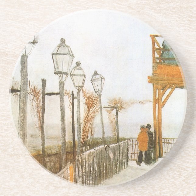 Vincent van Gogh - Terrasse und Beobachtungsdeck Getränkeuntersetzer (Vorne)