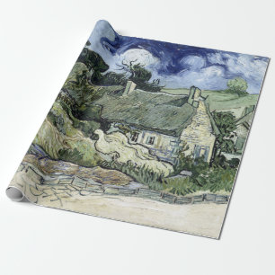 Vincent van Gogh Thatched Hütte in Cordeville Geschenkpapier
