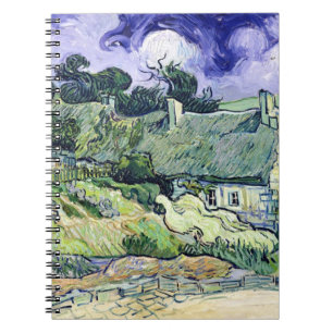 Vincent van Gogh   Thatched Hütten bei Cordeville Notizblock