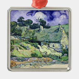 Vincent van Gogh Thatched Hütten bei Cordeville Silbernes Ornament