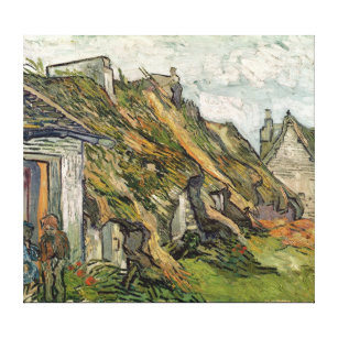 Vincent van Gogh   Thatched Hütten in Chaponval Leinwanddruck