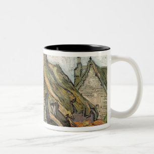 Vincent van Gogh Thatched Hütten in Chaponval Zweifarbige Tasse