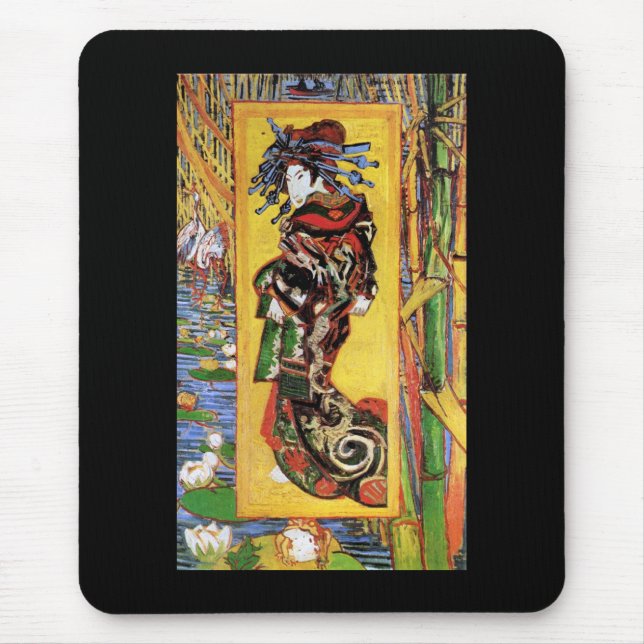 Vincent Van Gogh - The Courtesan - Japanese Geisha Mousepad (Vorne)