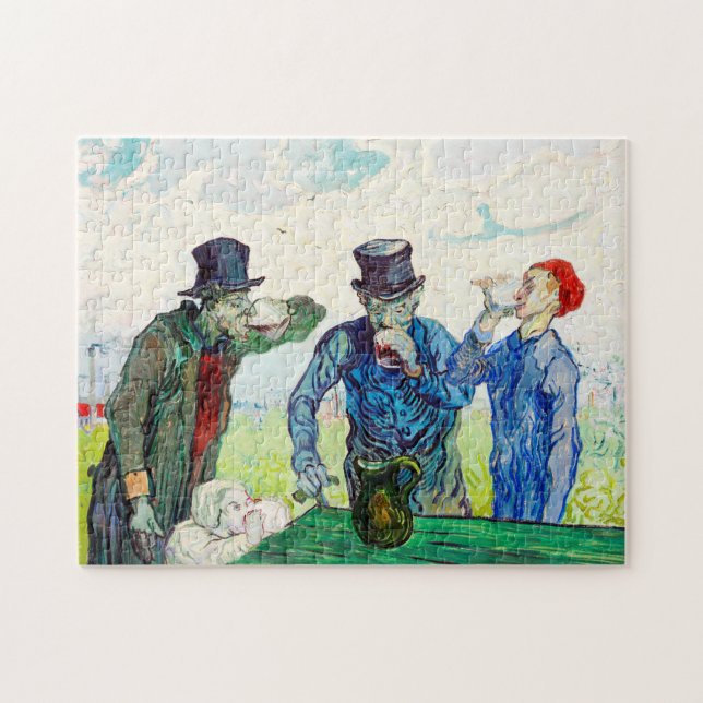 Vincent Van Gogh The Drinkers Fine Art Puzzle (Horizontal)