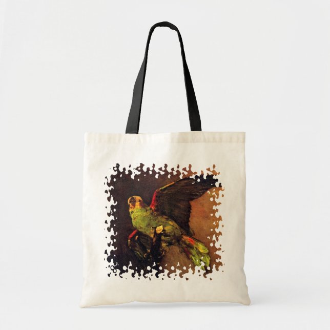 Vincent Van Gogh - The Green Parrot Bird Lover Art Tragetasche (Vorne)