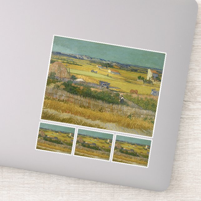 Vincent Van Gogh, The Harvest, De Oogst Aufkleber (Detail)