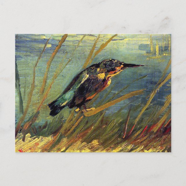 Vincent Van Gogh - The Kingfisher - Bird Lover Art Postkarte (Vorderseite)
