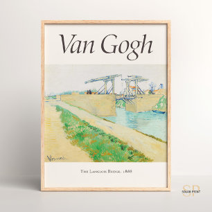 Vincent van Gogh The Langlois Bridge at Arles Art Poster