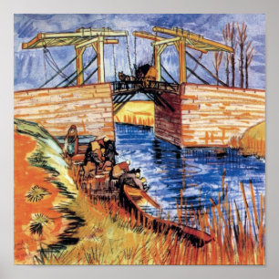 Vincent Van Gogh - The Langlois Bridge at Arles Poster