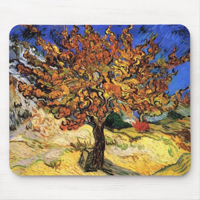 Vincent Van Gogh - The Mulberry Tree Fine Art Mousepad (Vorne)