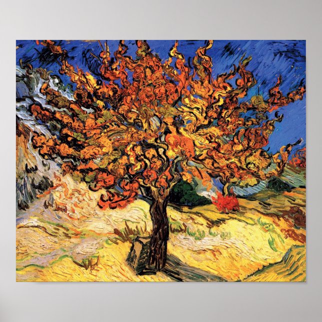 Vincent Van Gogh - The Mulberry Tree Fine Art Poster (Vorne)